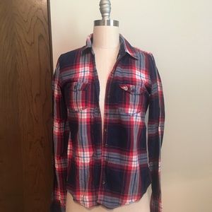 Abercrombie & Fitch plaid button down shirt